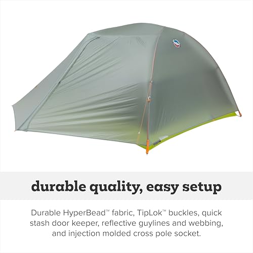 Big Agnes Tiger Wall UL - Ultralight Backpacking Tent, 3-Season Semi-Freestanding Side-Entry Shelter for Camping & Backpac...