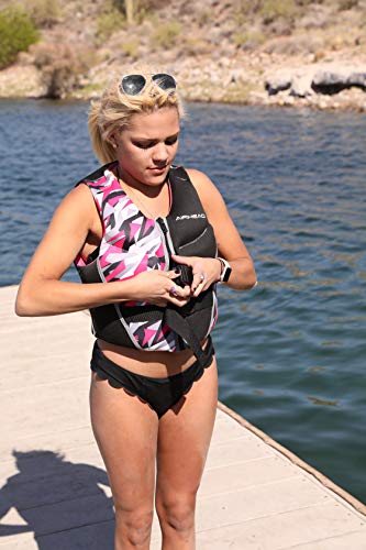 Airhead Women's CAMO COOL Kwik-Dry Neolite Flex Life Jacket, US Coast Guard Approved