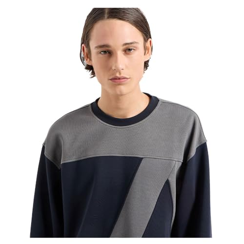 Armani Exchange mens Limited Edition a Line Logo Stretch Cotton Poly Sweatshirt