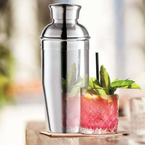OGGI Classic Cocktail Shaker Stainless - 26 oz, Stainless Steel Construction, Built in Strainer - Ideal Home Bar Drink Mix...