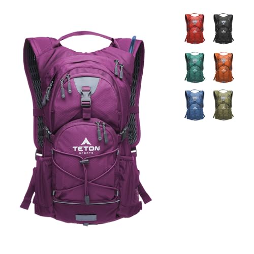 Teton Oasis/Trailrunner Hydration Backpack – Lightweight Water Pack with 2L/3L Bladder for Hiking, Running, Cycling, Bikin...