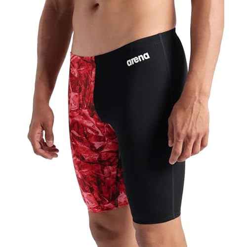Arena Mens Arena Performance Men's Crackle Swim Jammer Athletic Swimwear Professional Swimsuit