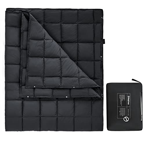 KingCamp Puffy Blankets for Cold Weather Camping, Warm Down Alternative Outdoors Indoors Quilt, Lightweight Compact Packab...