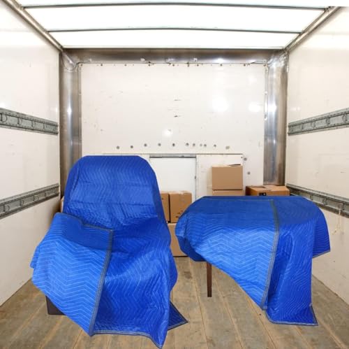 3 Pack Moving Blankets 40x72in Heavy Duty Padded Packing Blankets for Moving Shipping Protecting Furniture Professional Qu...