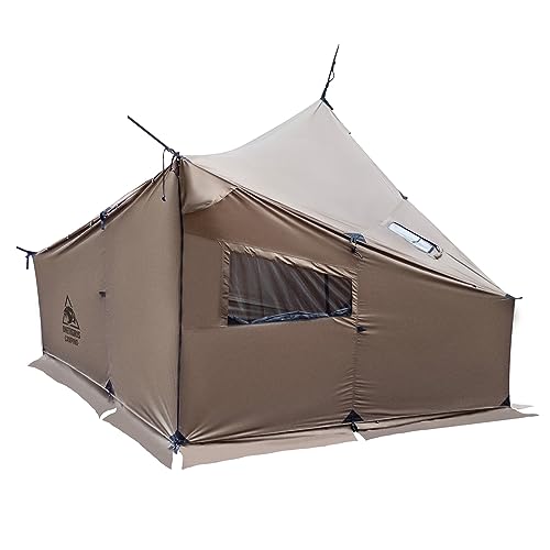 OneTigris COZSHACK Hot Tent, Large Spacious 4 Person Tent with Stove Jack, Windproof Waterproof Tent for Wood Stove Bushcr...