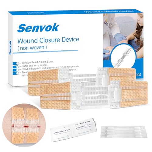 Emergency Wound Closure Kit 2-Pack | Medical Grade Adhesive Sutures | Butterfly Bandages & Clotting Technology | for First...