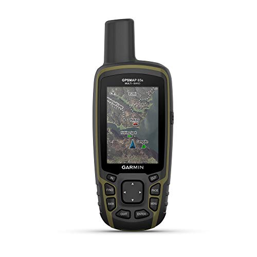 Garmin GPSMAP 65s, Button-Operated Handheld with Altimeter and Compass, Expanded Satellite Support and Multi-Band Technolo...