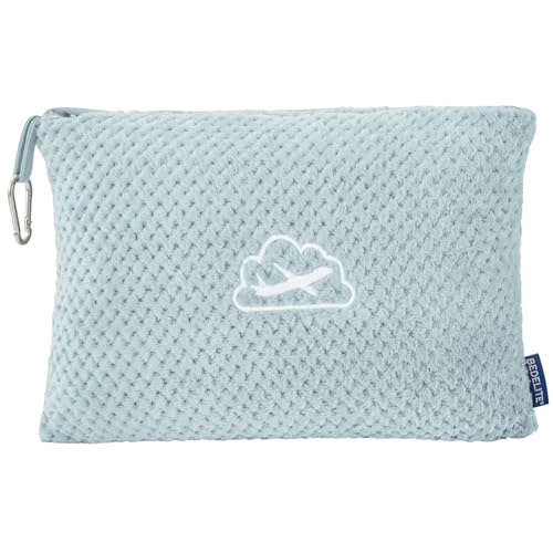 BEDELITE Travel Blanket with Bag, Ultra-Soft Jacquard Fleece Blanket with Luggage Sleeve & Backpack Clip, Airplane Blanket...
