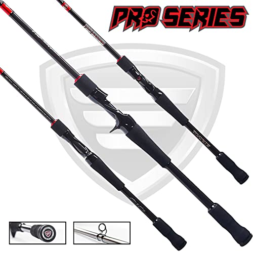 Favorite Pro Series Bait Casting and Spinning Fishing Rod | Light Weight Carbon Fiber Graphite Blend Fishing Rod