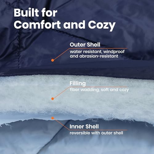 sheelokhwui Ultralight Puffy Blanket, Outdoor Camping Blanket, Water-Resistant and Packable, Great for Camping, Stadium, T...