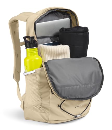 The North Face Women's Jester Everyday Laptop Backpack - Commuter Travel Bag, Laptop Sleeve, Water-Repellent, Gravel/TNF B...