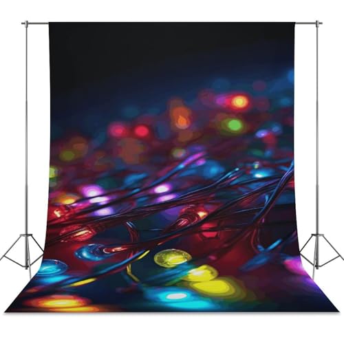 Many Colored Lights Backdrop Background for Photography High Density Polyester Fabric Background Banner Seamless Photo Boo...