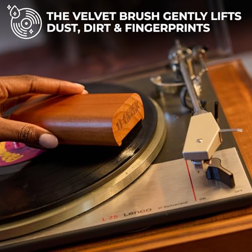 Big Fudge Vinyl Record Cleaning Kit - 4-in-1 Record Cleaner Solution - Includes Ultra-Soft Velvet Record Brush, Cleaning L...