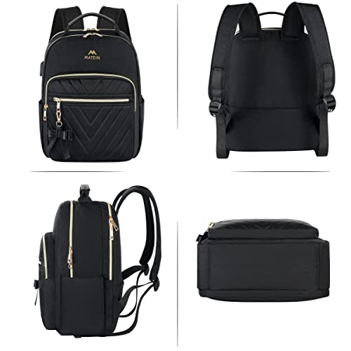 MATEIN Mini Backpack for Women, Waterproof Stylish Daypack Purse Shoulder Bag with USB Charging Port, Lightweight Small Ca...
