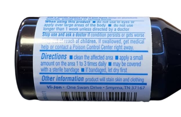 Swan Iodine Tincture First Aid Antiseptic 2% Iodine USP, 1 Oz Bottle, 2 pack