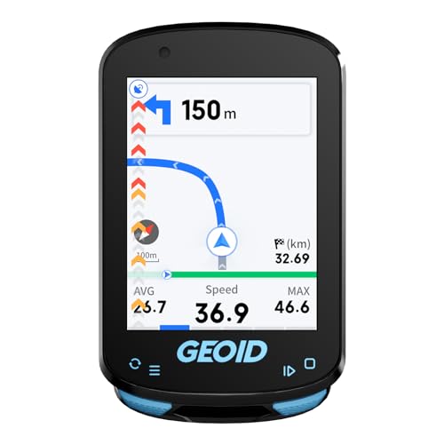 GEOID CC600 Color Screen Bike/Cycling Computer Wireless - Route Navigation with Re-Route Planing, WiFi & Bluetooth, Fast 5...