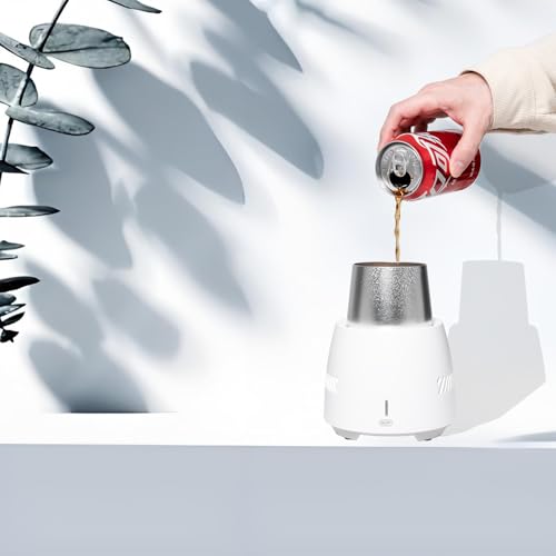 Portable Mini Electric Beverage Cooler,Instant Quick Cooling Cup for desktop,Silent Water Cooler Cup for Home and Office