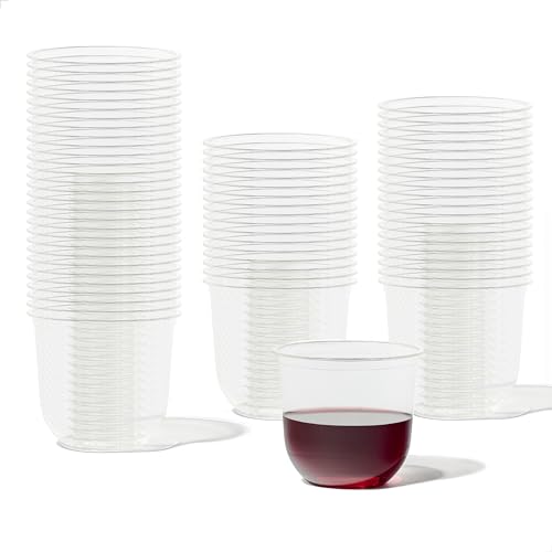 TOSSWARE NATURAL Arc - Plant Based Clear Cold Cups 12 oz - Plastic Alternative for Parties, Bachelorettes, Weddings - Recy...