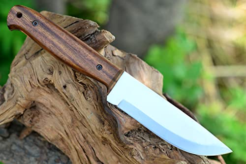 Perkin Premium Fixed Blade Hunting Knives with Sheath-Handmade Full Tang Bushcraft Fixed-Blade Knives for Survival, Campin...