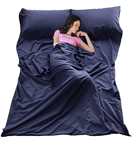 Sleeping Bag Liner Ultralight Travel Sheet Dirt-Proof Camping Sheets Compact Hotel Sleeping-Sack for Outdoor Backpacking H...