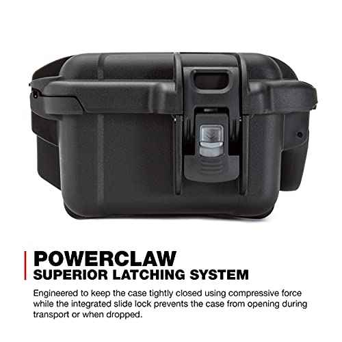 NANUK Small Series 905 Lightweight NK-7 Resin Waterproof Protective Case with Padded Dividers for Point & Shoot Camera or Binoculars, Black