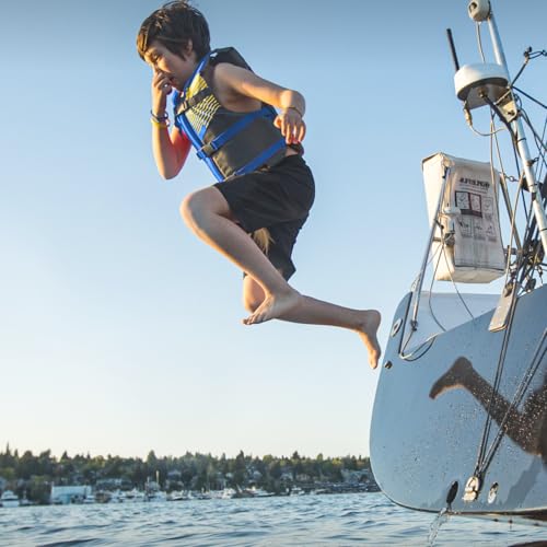 Stohlquist Kids Life Jacket 50-90 lbs - Coast Guard Approved Life Vest - Type III PFD for Boys and Girls - Secure & Adjust...