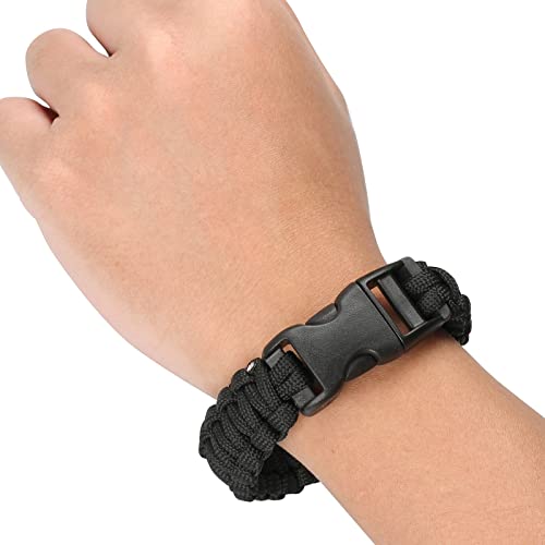 Sportmusies Paracord Wristband for Outdoor Sport Tactical Survival Parachute Bracelet, Essential for Hiking Travelling Cam...