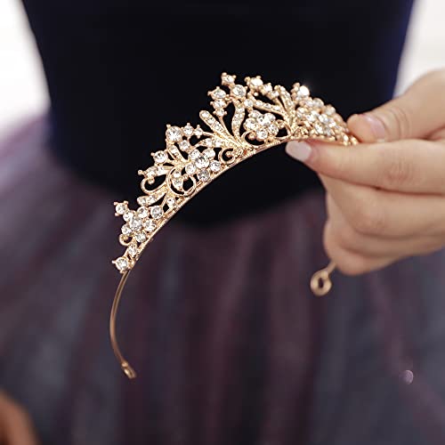 JWICOS Tiaras for Women Girls Birthday Crown Rhinestone Tiara Princess Crown for Women Bridal Wedding Prom Birthday Party ...
