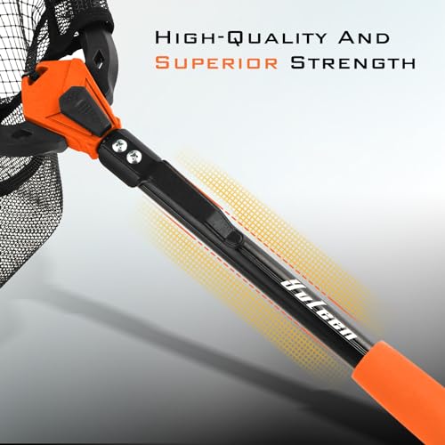 YVLEEN Floating Fishing Net Fish Landing Net - Upgraded Design Foldable & Lightweight Freshwater Fishing Landing Net, Ultr...