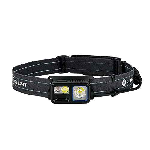 OLIGHT Array 2S Headlamp, 1000 Lumens with Hand Wave Control, 4 Modes Bright LED Headlight with Red Light, Rechargeable Lightweight Head Flashlights for Running, Working, Camping Gear