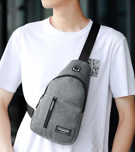 Classic Crossbody Sling Bag for Men Small Mens Sling Backpack for Traveling Hiking Outdoors Daypacks