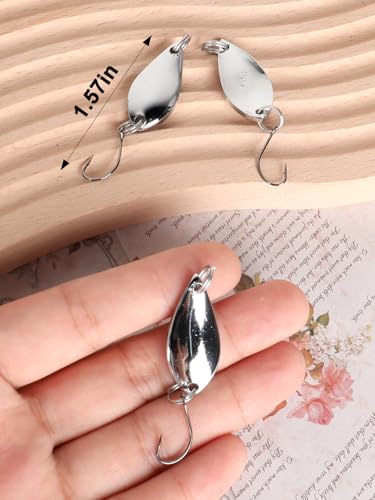 5 Pcs Fishing Lures 0.18Oz Fishing Spoons for Lakes, Rivers, Ocean Fishing