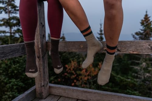 IBEX Merino Wool Rambler Unisex Hiking Socks | Crew Socks with Seamless Toe & Arch Support | Moisture-Wicking Trekking Socks