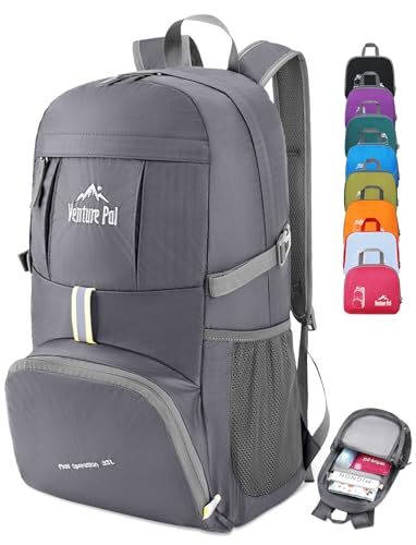 Venture Pal 35L Ultralight Lightweight Packable Foldable Travel Camping Hiking Outdoor Sports Backpack Daypack