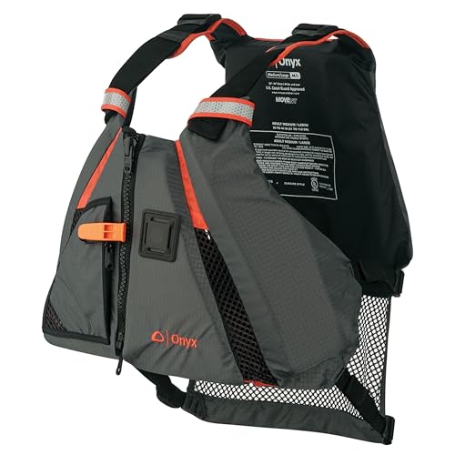 Onyx U.S. Coast Guard and Transport Canada Approved MoveVent Dynamic Paddle Vest for Adults for Kayaking, Canoeing, Stand ...