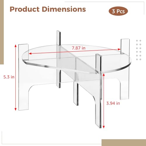 Homaisson 3PCS Drink Dispenser Stand, Detachable Design Acrylic Beverage Dispenser Stand, Fit Max 7.87 Inch Diameter of Gl...