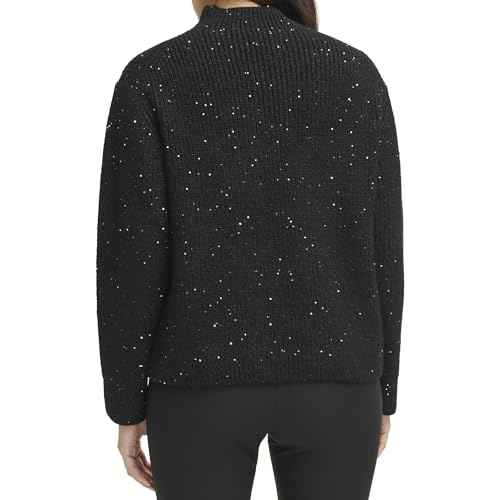 Calvin Klein Womens Sportswear Sequin, Black, Small