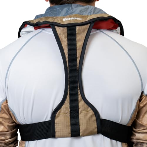 BLUESTORM Stratus 35 Inflatable Life Jacket PFD for Adults | US Coast Guard (USCG) Approved Automatic Self Inflating Life ...