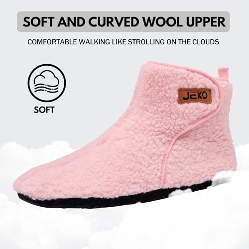 UUBARIS Bootie Slippers for Women Men Furry Warm House Sock Shoes For Indoor Outdoor Travel