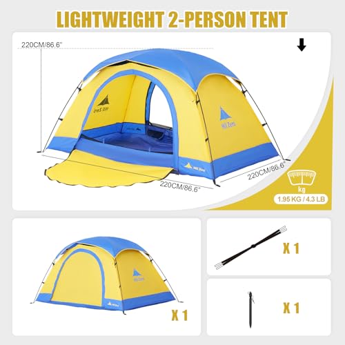 HillZero Tulip 4 Seasons Waterproof Tent, Nimbus Ultralight Camping Chair Folding Backpacking Chair