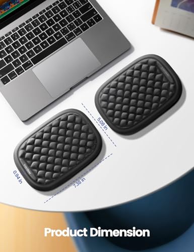 【Upgraded Larger and Thicker】Vaydeer Elbow Rest Pad 1pc, Desk Wrist Rest Memory Foam Armrest, Ergonomic Mouse Cushion Supp...