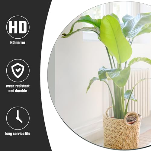 Seelenruhe 12" Round Mirrors for Centerpieces for Tables, Round Mirrors Trays Plates for Centerpieces, Wedding Decoration...
