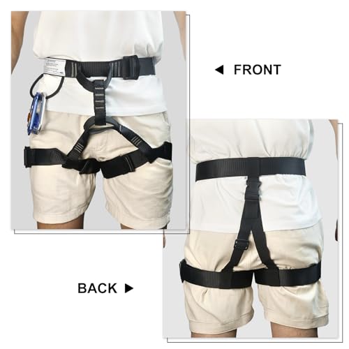 NewDoar Climbing Harness, Mountaineering Rock Climbing Harness, Half Body Harness for Rappelling Fire Rescuing Tree Climbing