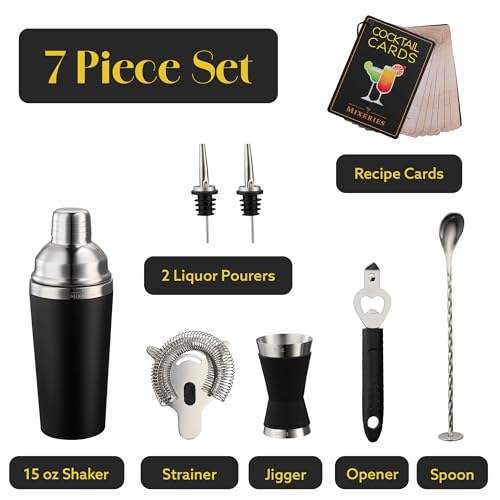 Excellent Grip Mixology Bartender Kit - Drink Mixer Set with All Essential Bar Accessories - Premium Bar Tool Set for The ...
