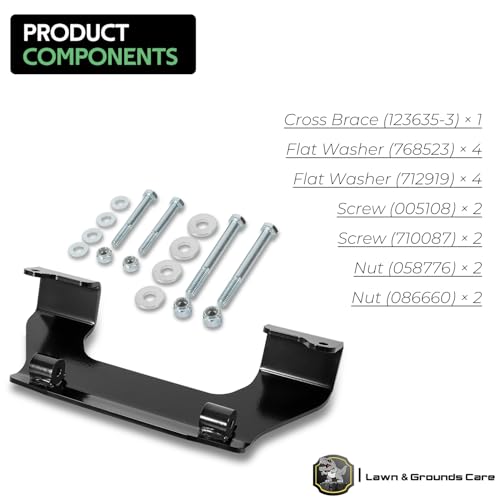 123292 Transmission Cross Brace Kit, New Upgraded Thicker Cross Bar for Hustler Mower Models, Service Kit