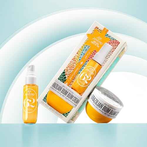 Sol de Janeiro Party of Two Beauty Gift Set | Travel Size Body Cream & Perfume Mist Minis | Limited Edition Holiday Set | $36 Value