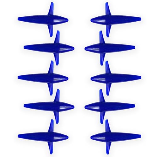 7" Blue Bird Teaser Lures, 10 Pcs Blue, for Offshore Trolling, Ideal for Mahi Mahi & Tuna Fishing