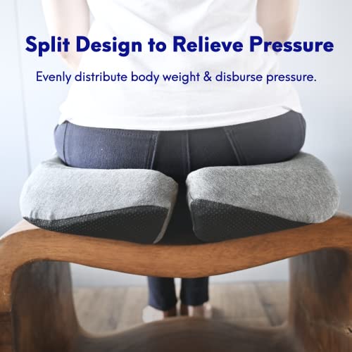 C CUSHION LAB Patented Pressure Relief Seat Cushion for Long Sitting Hours on Office/Home Chair, Car, Wheelchair - Extra-D...