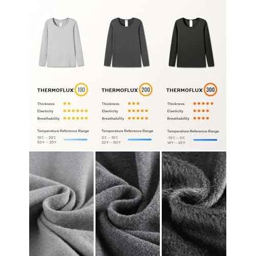 LAPASA Mens Thermal Underwear Top Fleece Mock Neck Long Sleeve Shirt Base Layer Undershirt Lightweight Midweight M102/M123