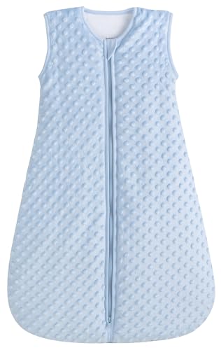 BABYINABAG Very Warm 2.5 Tog Quilted Winter Model Baby Sleep Bag or Sack, Plush Minky Dot for Infants and Toddlers